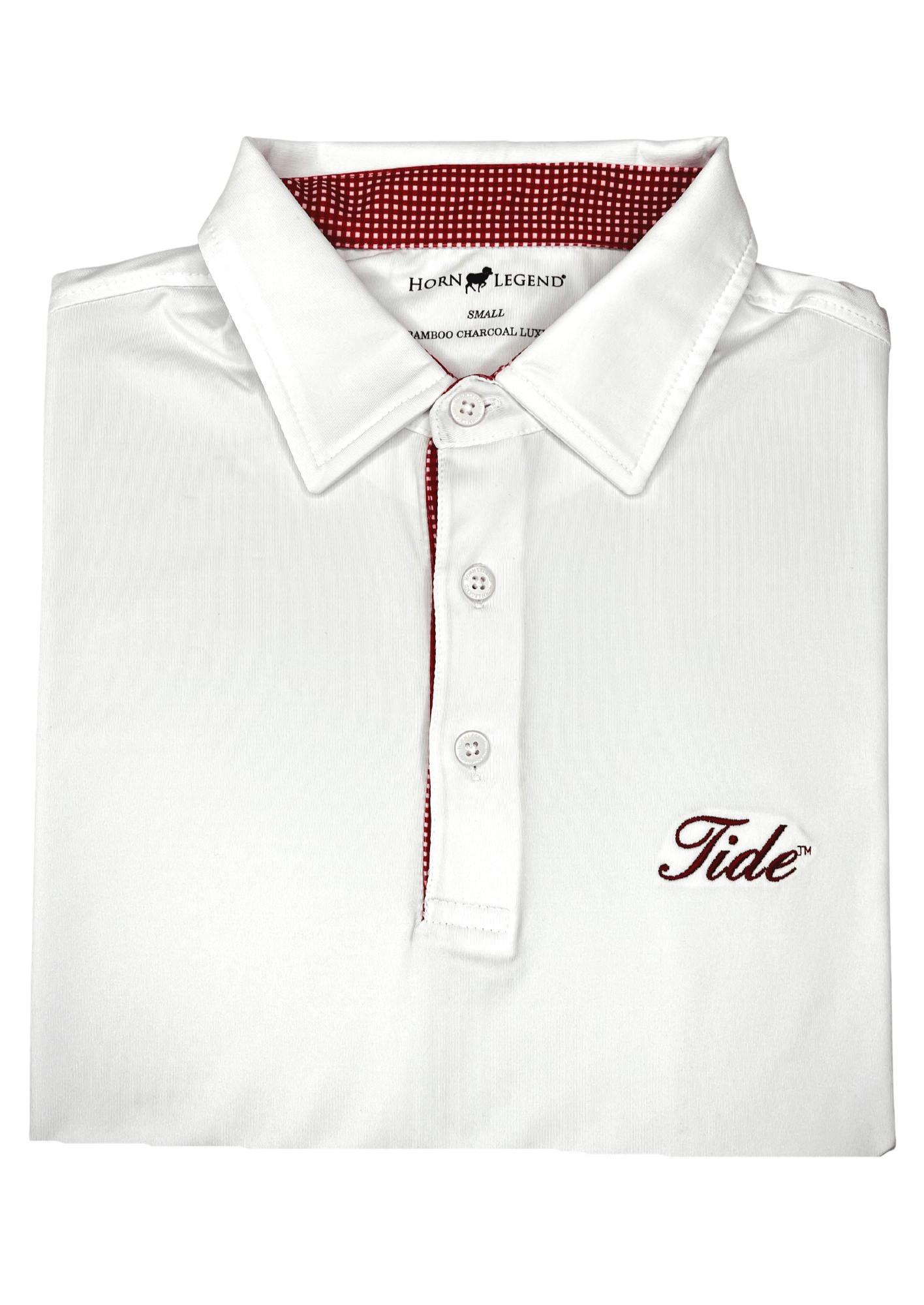 TIDE SOLID GINGHAM TRIM POLO