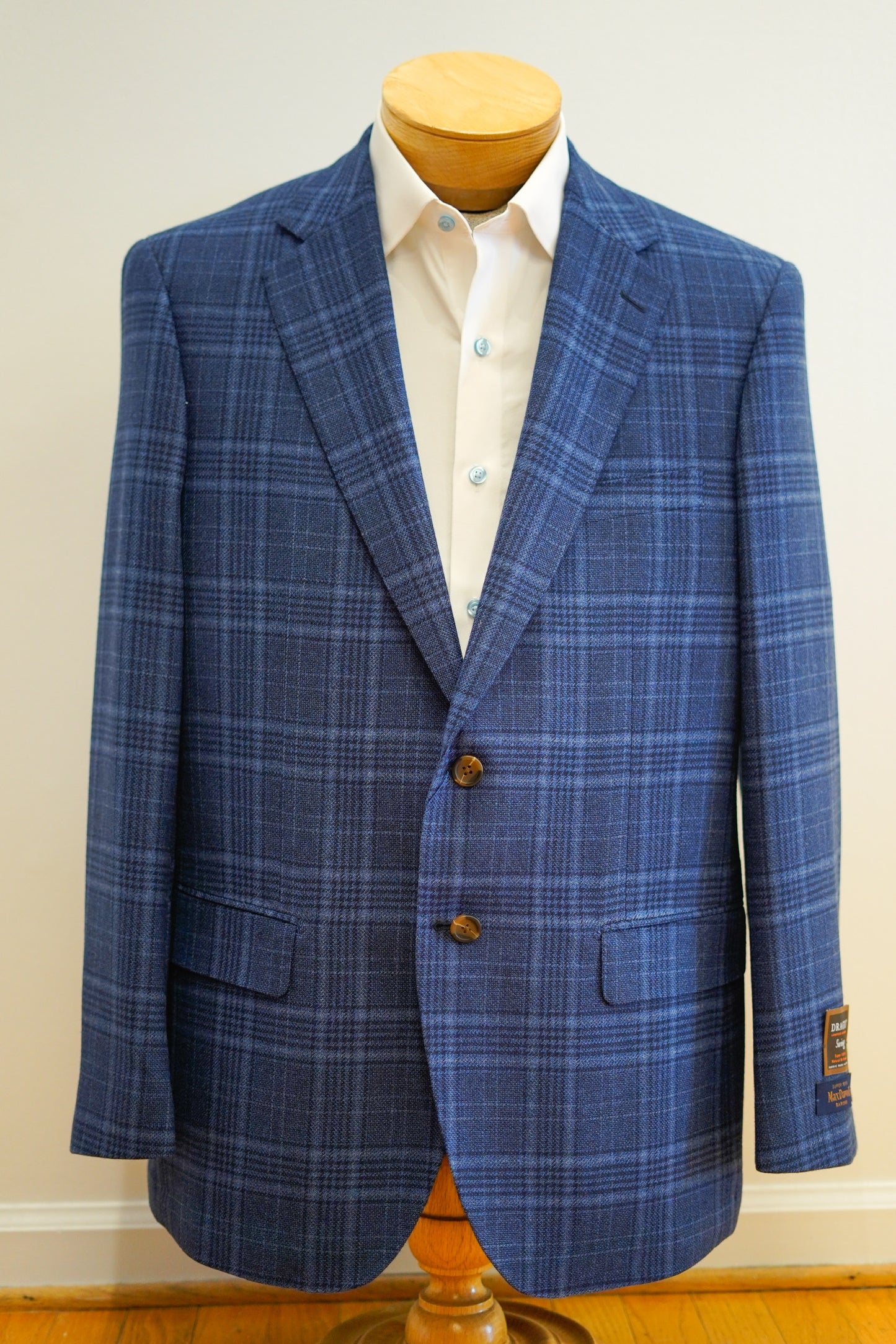 BARONI BLUE PLAID SPORT COAT – Mobley Clothier